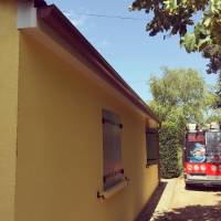 Habillage bandeau sous face et Gouttière Demie Ronde couleur Cuivre  à Nimes